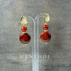 Pendientes Cornalina